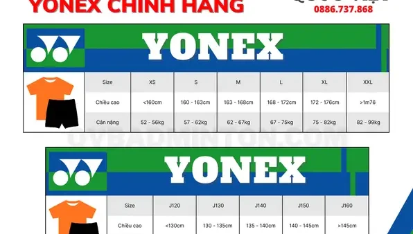 Bảng Size Áo Cầu Lông Chuẩn: Hướng Dẫn Chọn Đúng Kích Cỡ Cho Nam & Nữ