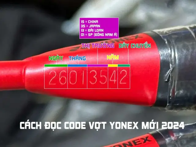 Cách Tra Cứu Mã Vợt Cầu Lông Yonex Chính Hãng Chuẩn Xác Nhất