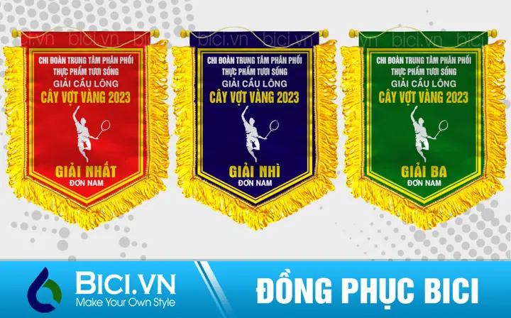 Cờ Giải Cầu Lông: Mẫu Mã Đẹp, Thiết Kế Theo Yêu Cầu & Ý Nghĩa Vinh Danh