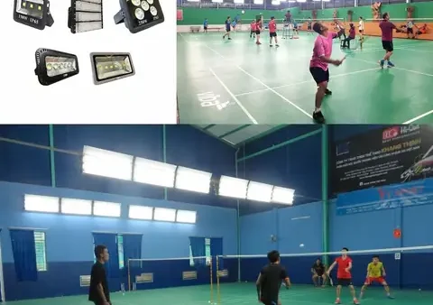 Đèn LED Sân Cầu Lông Trong Nhà: Tiêu Chuẩn, Cách Chọn & Lắp Đặt Chuẩn Thi Đấu