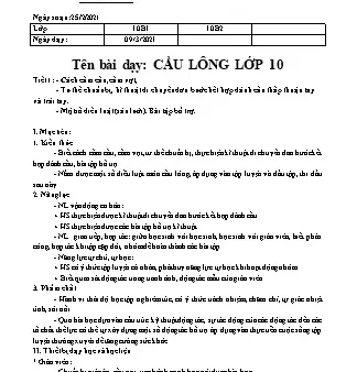 Giáo Án Cầu Lông Toàn Diện: Từ Cơ Bản Đến Nâng Cao Cho Mọi Trình Độ
