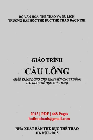 Giáo Trình Cầu Lông: Kiến Thức Từ Cơ Bản Đến Nâng Cao Cho Người Mới Bắt Đầu