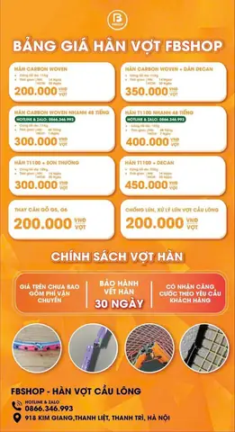 Dịch Vụ Hàn Vợt Cầu Lông Bị Gãy Uy Tín Tại Đà Nẵng - Giá Rẻ & Chất Lượng