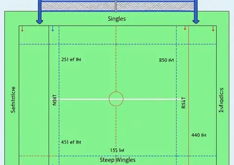 Kích Thước Sân Cầu Lông Tiêu Chuẩn: Đơn, Đôi & Cách Vẽ Chuẩn BWF
