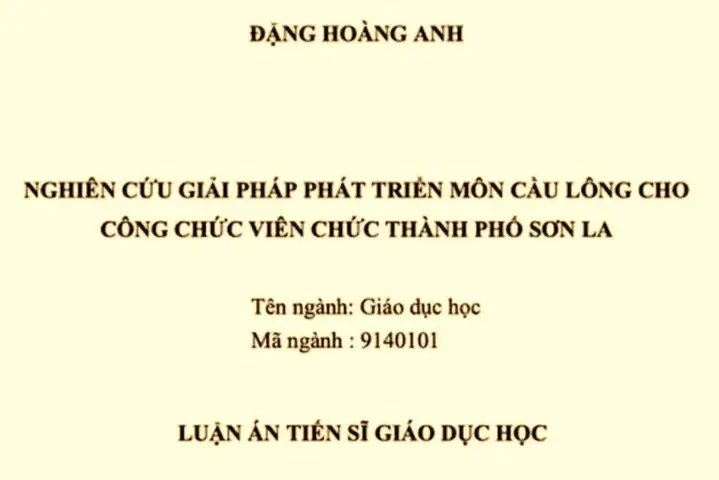 Vụ Luận Án Tiến Sĩ Cầu Lông: Giải Mã Sự Thật, Nguyên Nhân Và Hệ Lụy