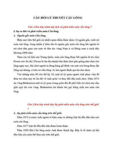 Lý Thuyết Cầu Lông: Kiến Thức Cơ Bản Và Luật Chơi Chi Tiết Cho Người Mới