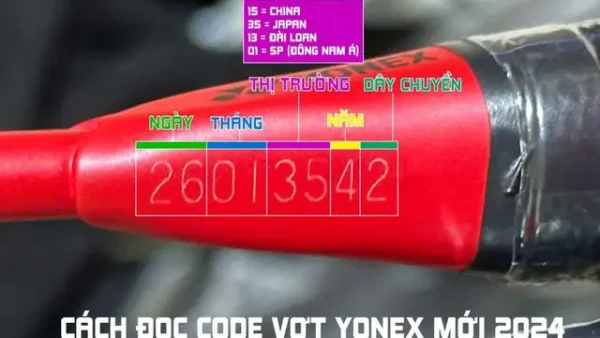 Hướng Dẫn Đọc Và Check Mã Số Trên Vợt Cầu Lông Chính Hãng Chi Tiết