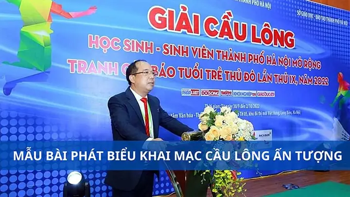 Mẫu Bài Phát Biểu Khai Mạc Giải Cầu Lông: Hướng Dẫn Chi Tiết & Mẫu Hay Nhất