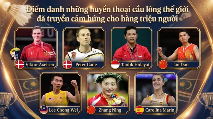 Top Những Huyền Thoại Cầu Lông Thế Giới: Danh Sách Vận Động Viên Vĩ Đại Nhất Mọi Thời Đại