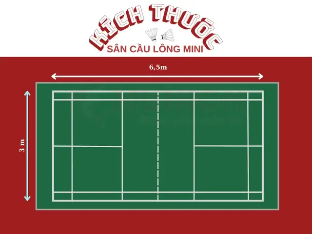 Kích Thước Sân Cầu Lông Mini Chuẩn: Hướng Dẫn Chi Tiết Cho Người Chơi