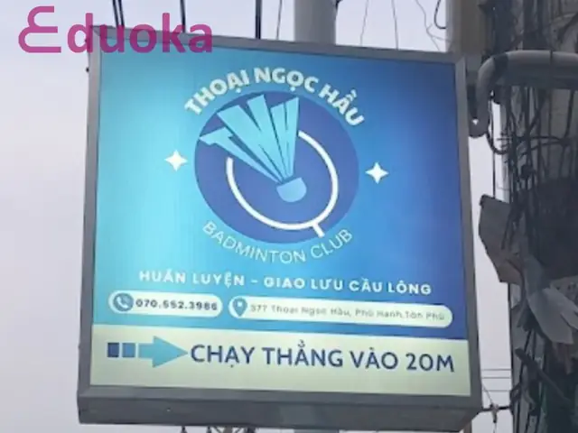 Sân Cầu Lông Thoại Ngọc Hầu Quận Tân Phú: Thông Tin Chi Tiết & Bảng Giá Thuê