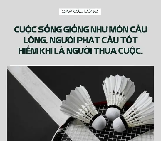 Slogan Cầu Lông: Tạo Động Lực & Khẳng Định Phong Cách Trên Sân Slogan Cầu Lông: Tạo Động Lực & Khẳng Định Phong Cách Trên Sân