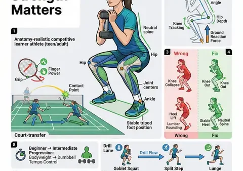 Tập Gym Bổ Trợ Cầu Lông: Bài Tập Tối Ưu Hiệu Suất & Phòng Ngừa Chấn Thương