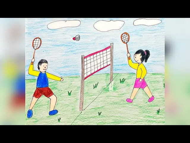 Hướng Dẫn Chi Tiết Cách Vẽ Tranh Chơi Cầu Lông Đơn Giản & Ý Tưởng Độc Đáo