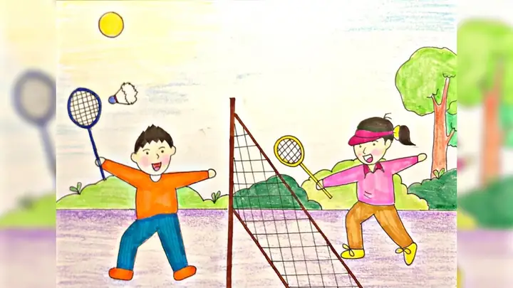 Hướng Dẫn Chi Tiết Cách Vẽ Tranh Chơi Cầu Lông Đơn Giản & Ý Tưởng Độc Đáo