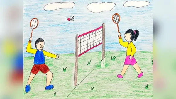 Hướng Dẫn Chi Tiết Cách Vẽ Tranh Chơi Cầu Lông Đơn Giản & Ý Tưởng Độc Đáo
